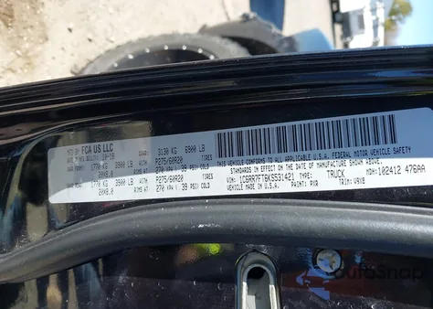 2019 Ram 1500 Classic z USA, uszkodzony, nr VIN 1C6RR7FT6KS531421